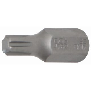BGS technic Bit | Antrieb Außensechskant 10 mm (3/8") | Keil-Profil (für RIBE) M7