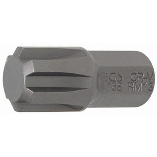 BGS technic Bit | Antrieb Außensechskant 10 mm (3/8") | Keil-Profil (für RIBE) M13
