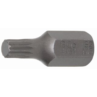 BGS technic Bit | Antrieb Außensechskant 10 mm (3/8") | Innenvielzahn (für XZN) M6