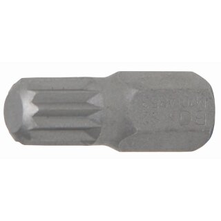 BGS technic Bit | Antrieb Außensechskant 10 mm (3/8") | Innenvielzahn (für XZN) M10