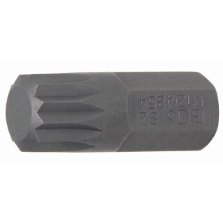 BGS technic Bit | Antrieb Außensechskant 10 mm (3/8") | Innenvielzahn (für XZN) M12