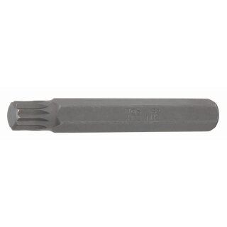 BGS technic Bit | Länge 75 mm | Antrieb Außensechskant 10 mm (3/8") | Innenvielzahn (für XZN) M10