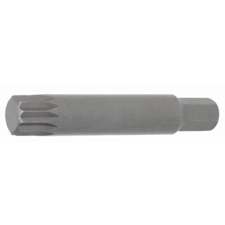 BGS technic Bit | Länge 75 mm | Antrieb Außensechskant 10 mm (3/8") | Innenvielzahn (für XZN) M14