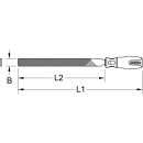 KS-TOOLS BERYLLIUMplus Flachfeile Hieb 3