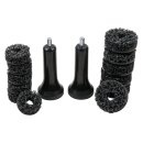 KS-TOOLS Stehbolzen-Radnabenschleifer-Satz, Ø 40 / 50 mm, 14-tlg.