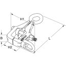 KS-TOOLS Box-Zugklemme mit 2 Zugrichtungen, 245mm