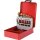 KS-TOOLS HSS TiN Kegel-Entgratsenker-Satz, Stahlblechkassette 6-tlg.