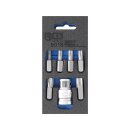 BGS technic Schraubendreher-Bit-Satz | Antrieb Außensechskant 10 mm (3/8") | T-Profil (für Torx) | 7-tlg.