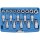 BGS technic Bit-Einsatz-/Steckschlüssel-Einsatz-Satz | Antrieb Innenvierkant 12,5 mm (1/2") | E-Profil / T-Profil (für Torx) | 19-tlg.