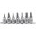 BGS technic Bit-Einsatz-Satz | Antrieb Innenvierkant 10 mm (3/8") | Innensechskant 1/8" - 3/8" | Zollgrößen | 7-tlg.