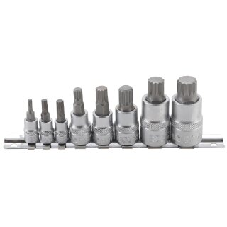 BGS technic Bit-Einsatz-Satz | Innenvielzahn (für XZN) | M4 - M16 | 8-tlg.