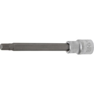 BGS technic Bit-Einsatz | Länge 140 mm | Antrieb Innenvierkant 12,5 mm (1/2") | Innenvielzahn (für XZN) M10