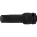 BGS technic Kraft-Bit-Einsatz | Länge 78 mm | Antrieb Innenvierkant 12,5 mm (1/2") | Innenvielzahn (für XZN) M18