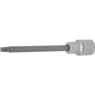 BGS technic Bit-Einsatz | Länge 140 mm | Antrieb Innenvierkant 12,5 mm (1/2") | T-Profil (für Torx) T40