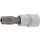 BGS technic Bit-Einsatz | Antrieb Innenvierkant 6,3 mm (1/4") | TS-Profil (für Torx Plus) mit Bohrung TS45