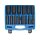 BGS technic Kraft-Steckschlüssel-Einsatz-Satz Sechskant | Antrieb Innenvierkant 12,5 mm (1/2") | SW 10 - 32 mm | 14-tlg.