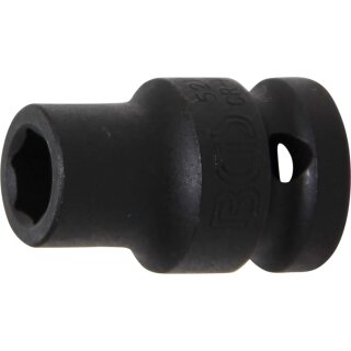 BGS technic Kraft-Steckschlüssel-Einsatz Sechskant | Antrieb Innenvierkant 12,5 mm (1/2") | SW 10 mm