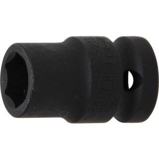 BGS technic Kraft-Steckschlüssel-Einsatz Sechskant | Antrieb Innenvierkant 12,5 mm (1/2") | SW 13 mm