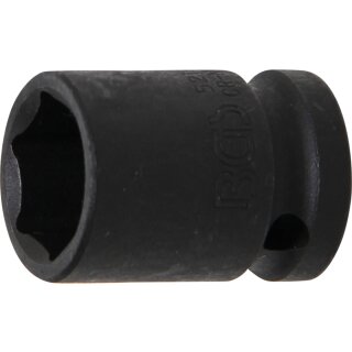 BGS technic Kraft-Steckschlüssel-Einsatz Sechskant | Antrieb Innenvierkant 12,5 mm (1/2") | SW 19 mm