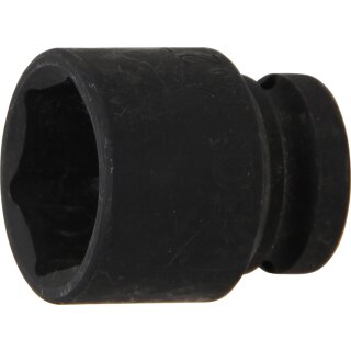 BGS technic Kraft-Steckschlüssel-Einsatz Sechskant | Antrieb Innenvierkant 12,5 mm (1/2") | SW 27 mm