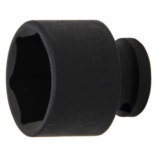 BGS technic Kraft-Steckschlüssel-Einsatz Sechskant | Antrieb Innenvierkant 12,5 mm (1/2") | SW 32 mm