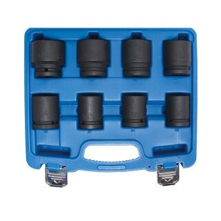 BGS technic Kraft-Steckschlüssel-Einsatz-Satz | Antrieb Innenvierkant 20 mm (3/4") | SW 22 - 38 mm | 8-tlg.