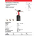 KS-TOOLS Druckluft-Blindniet-Pistole, 2,4-3,2-4-4,8mm