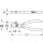 KS-TOOLS BERYLLIUMplus Abisolierzange 170 mm