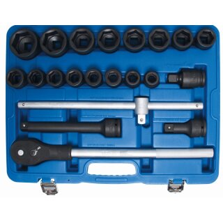 BGS technic Kraft-Steckschlüssel-Satz | 20 mm (3/4") | 21-tlg.
