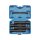 BGS technic Spezial-Steckschlüssel-Einsatz-Satz / Schraubenausdreher, tief | Antrieb Innenvierkant 12,5 mm (1/2") | SW 17 -22 mm | 5-tlg.