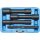 BGS technic Spezial-Steckschlüssel-Einsatz-Satz / Schraubenausdreher, tief | Antrieb Innenvierkant 12,5 mm (1/2") | SW 17 -21 mm | 4-tlg.