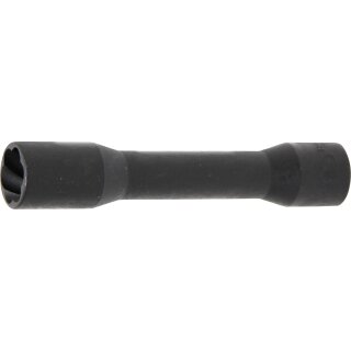 BGS technic Spezial-Steckschlüssel-Einsatz / Schraubenausdreher, tief | Antrieb Innenvierkant 12,5 mm (1/2") | SW 19 mm