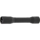 BGS technic Spezial-Steckschlüssel-Einsatz / Schraubenausdreher, tief | Antrieb Innenvierkant 12,5 mm (1/2") | SW 19 mm