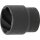 BGS technic Spezial-Steckschlüssel-Einsatz / Schraubenausdreher | Antrieb Innenvierkant 12,5 mm (1/2") | SW 24 mm