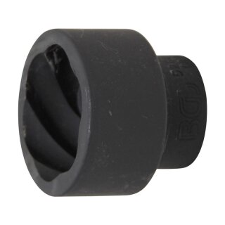 BGS technic Spezial-Steckschlüssel-Einsatz / Schraubenausdreher | Antrieb Innenvierkant 20 mm (3/4") | SW 41 mm