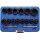 BGS technic Spezial-Steckschlüssel-Einsatz-Satz / Schraubenausdreher | Antrieb Innenvierkant 12,5 mm (1/2") | SW 8 - 27 mm | 16-tlg.
