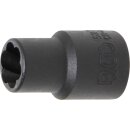 BGS technic Spezial-Steckschlüssel-Einsatz / Schraubenausdreher | Antrieb Innenvierkant 10 mm (3/8") | SW 10 mm