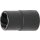 BGS technic Spezial-Steckschlüssel-Einsatz / Schraubenausdreher | Antrieb Innenvierkant 10 mm (3/8") | SW 12 mm