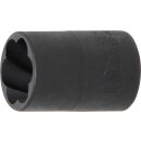 BGS technic Spezial-Steckschlüssel-Einsatz / Schraubenausdreher | Antrieb Innenvierkant 10 mm (3/8") | SW 15 mm