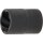 BGS technic Spezial-Steckschlüssel-Einsatz / Schraubenausdreher | Antrieb Innenvierkant 10 mm (3/8") | SW 16 mm