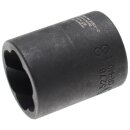 BGS technic Spezial-Steckschlüssel-Einsatz / Schraubenausdreher | Antrieb Innenvierkant 10 mm (3/8") | SW 18 mm