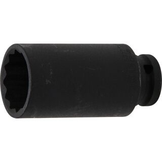 BGS technic Kraft-Steckschlüssel-Einsatz Zwölfkant | Antrieb Innenvierkant 12,5 mm (1/2") | SW 30 mm
