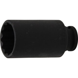 BGS technic Kraft-Steckschlüssel-Einsatz Zwölfkant | Antrieb Innenvierkant 12,5 mm (1/2") | SW 32 mm