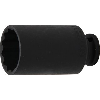 BGS technic Kraft-Steckschlüssel-Einsatz Zwölfkant | Antrieb Innenvierkant 12,5 mm (1/2") | SW 34 mm