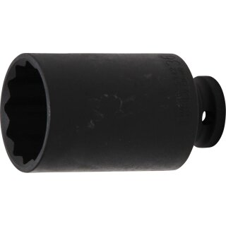 BGS technic Kraft-Steckschlüssel-Einsatz Zwölfkant | Antrieb Innenvierkant 12,5 mm (1/2") | SW 36 mm