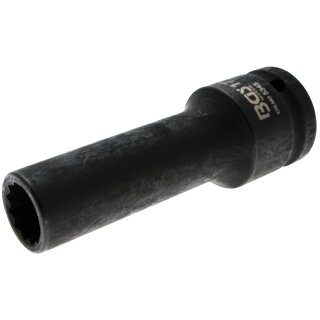 BGS technic Kraft-Steckschlüssel-Einsatz Zwölfkant, tief | Antrieb Innenvierkant 20 mm (3/4") | SW 17 mm