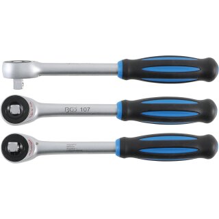 BGS technic Umschaltknarre mit Drehgriff | Abtrieb Außenvierkant 12,5 mm (1/2")