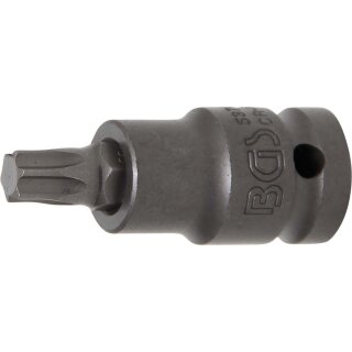 BGS technic Kraft-Bit-Einsatz | Antrieb Innenvierkant 12,5 mm (1/2") | T-Profil (für Torx) T50