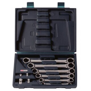 KS-TOOLS GEARplus Doppel-Ratschenringschlüssel-Satz, 10-tlg. 8-19mm
