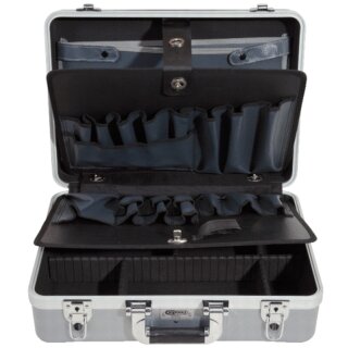 KS-TOOLS ABS Hartschalen-Werkzeugkoffer mit Aluminiumrahmen, 471x338x154mm